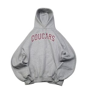 Vintage 90 Y2K CHAMPION Washington State Cougars Grey Essential Hoodie Large